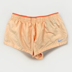 Nike Dri Fit Tempo Running Shorts Womens M Orange Peach Athletic Training Gym
